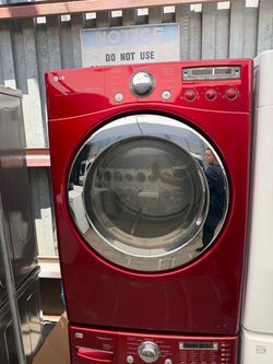 LG red gas dryer