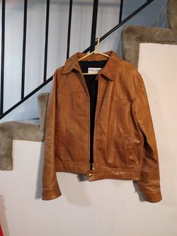 Vintage Dolce & Gabana Leather Jacket -  Brown/ Tan -  Made in Italy