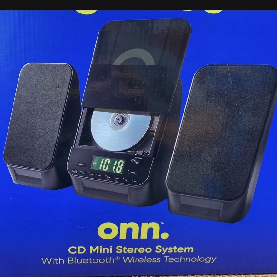 Onn Cd Player Onn Cd Mini Stereo System With Bluetooth Home Music