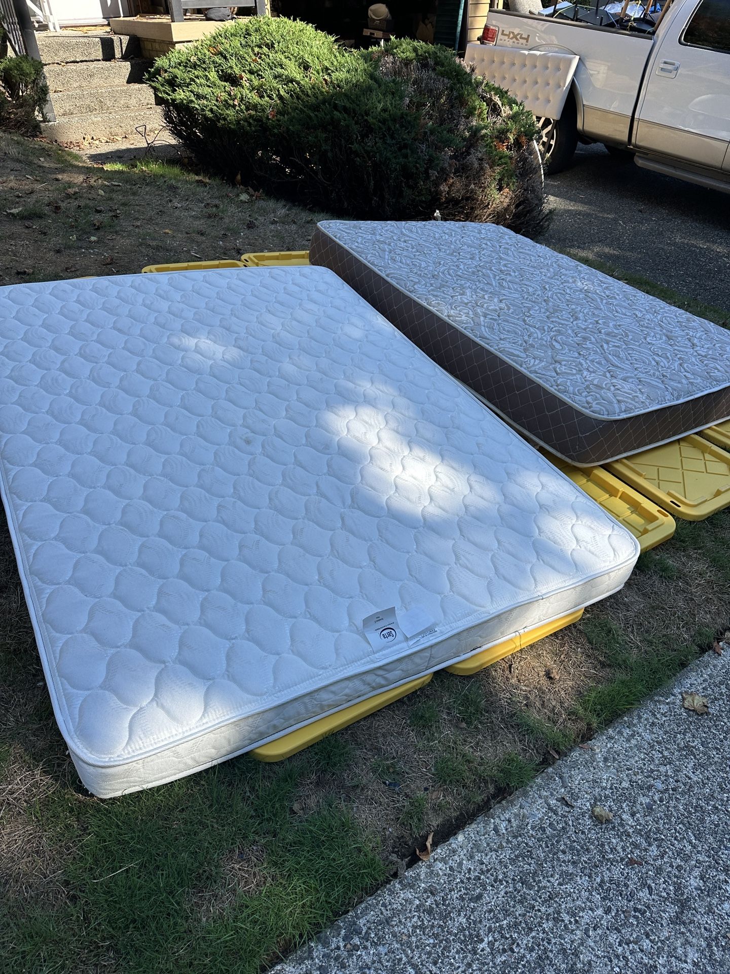 2 Free Mattresses (Queen and a Full)