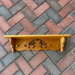 Wooden Teddy Bear Shelf