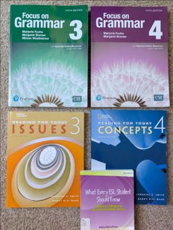 Reading for today & Focus on Grammar ESL books