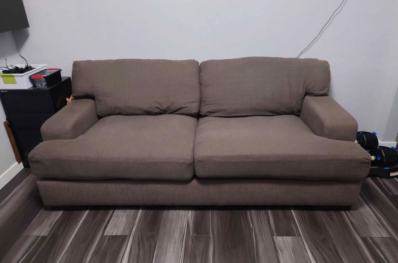 Grey/ Brown couch