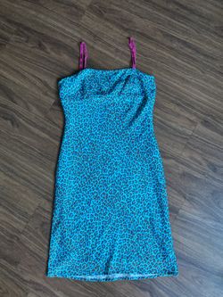 Flintstone Dress cheetah print Size M