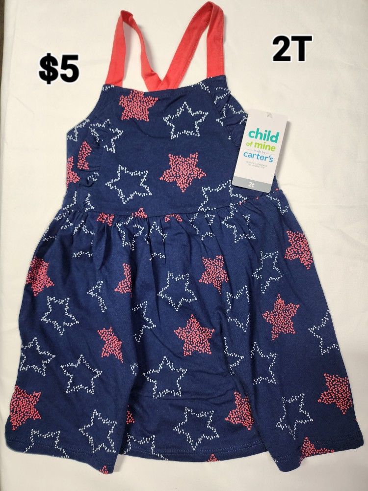 Child Of Mine 2T Patriotic Sundress NWT