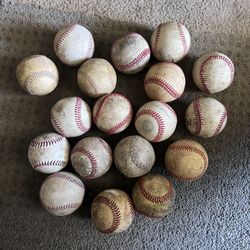18 Used Baseballs