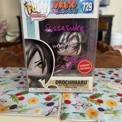 Orochimaru 729 Funko Pop Signed 