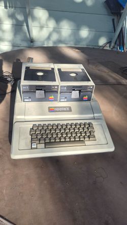 Apple II Computer with Two Disk II Drives