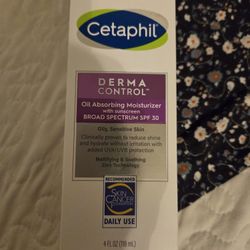 Cetaphil DermaControl Oil Absorbing Moisturizer With SPF 30, 4.0 fl oz