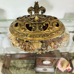 Ceramic Vase  With Glass