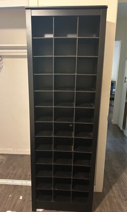 Wooden shoe rack