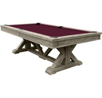 Brazos River Pool Table, Weathered Grey