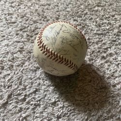 Baseball Signed By An Entire Team