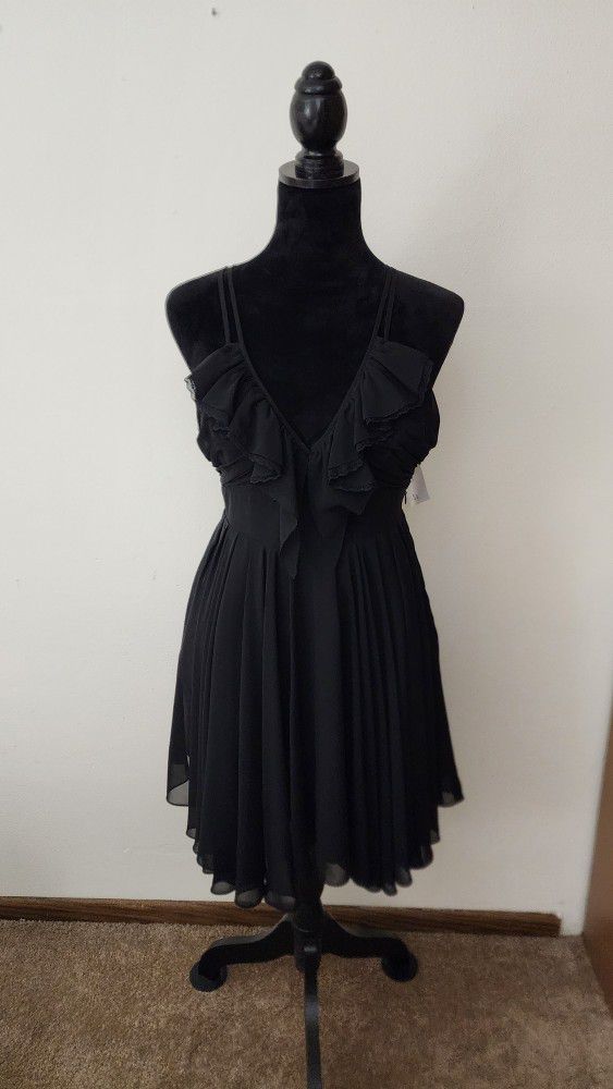Guess Fully Lined A-line Black Dress Women's Size 8