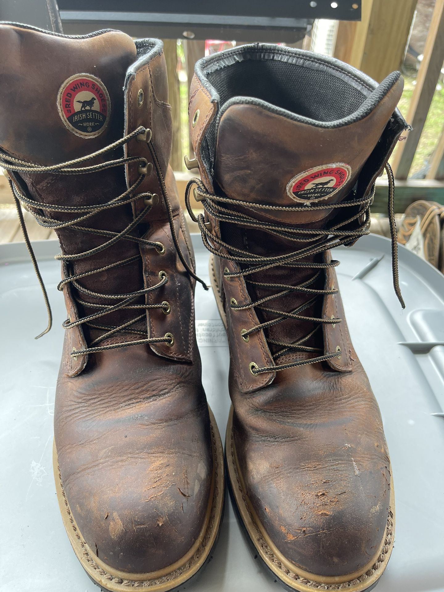 Red Wing Size 13 Steel Toe Boots 