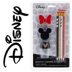 NEW!  Disney Mickey and Minnie Mouse pencil set