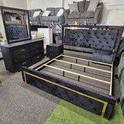 Brand New King Size 4 Pcs Bedroom Set $819 FREE LOCAL DELIVERY 