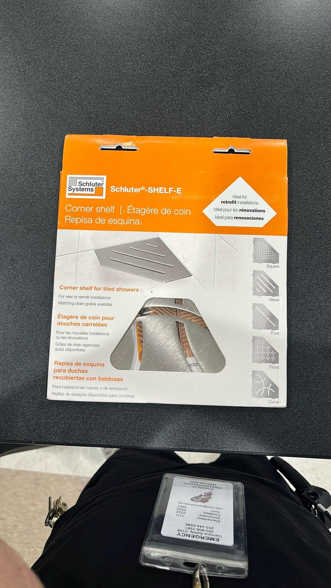 Schluter Corner Shelf Curve Design