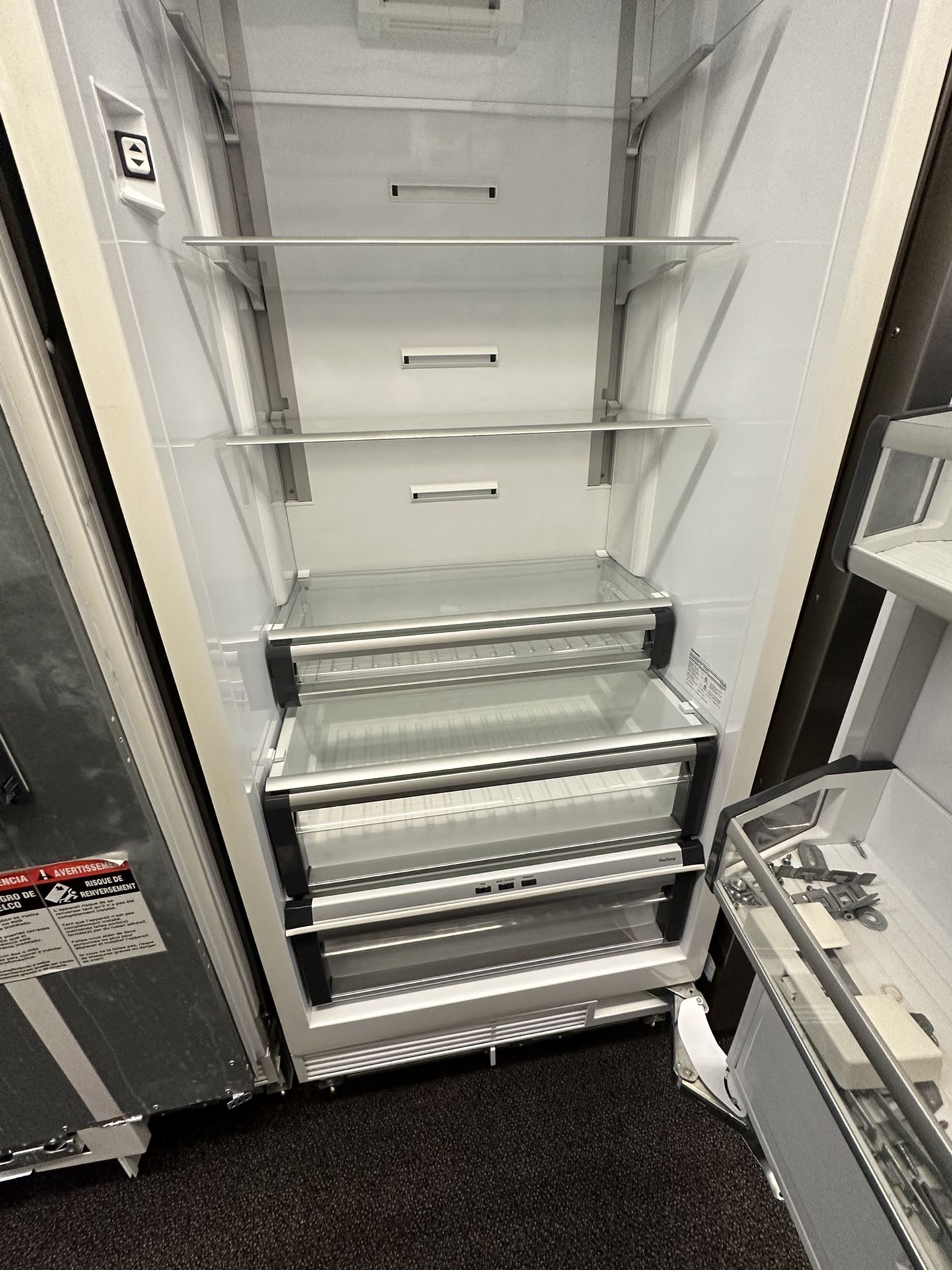 48 INCH PANEL READY THERMADOR COLUMN SET FRIDGE AND FREEZER PANEL READY
