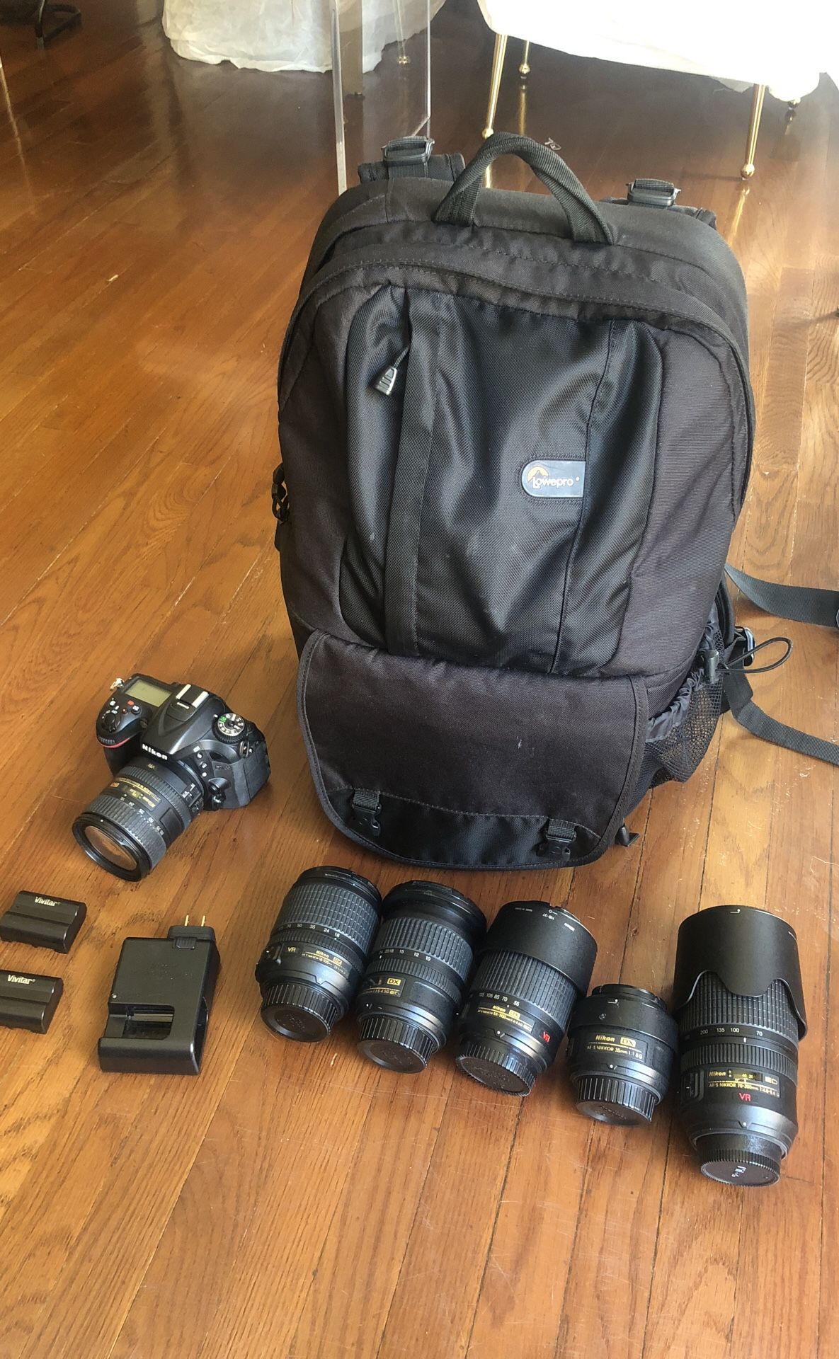 Nikon bundle: Nikon d7100, 7 lenses, Lowepro backpack, Lee Filter big stopper, + extra batteries
