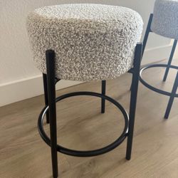 CB2 Boucle Counter Height Stools