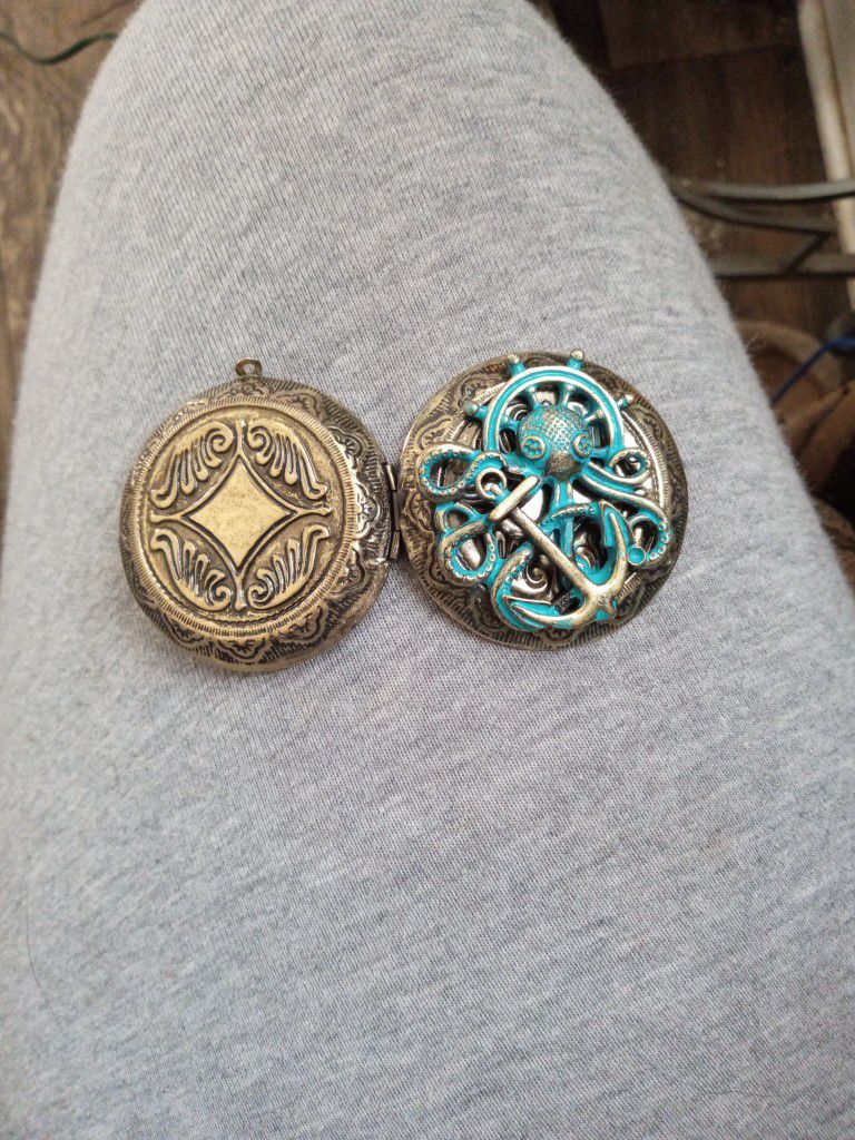 Locket with Octopus on it