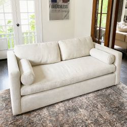 Crate & Barrel Aris Deep 74" Sofa in Performance Fabric
