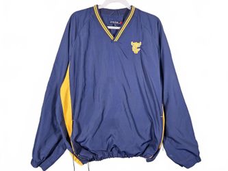 Sport-Tek Mens Ivy-League Navy Blue Polyester Windshirt Pullover XL