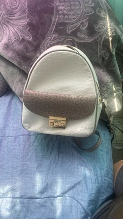 Mini White Guess Backpack