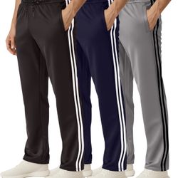 Men's Mesh Athletic Gym Workout Lounge Pants 