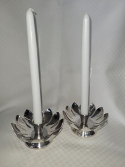 2 Silver Candlestick Holder $5 All