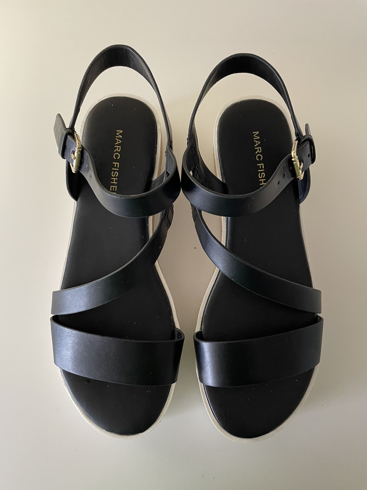 NEW - Marc Fisher Grandie Treaded Wedge Strappy SandalsWomen’s shoes
