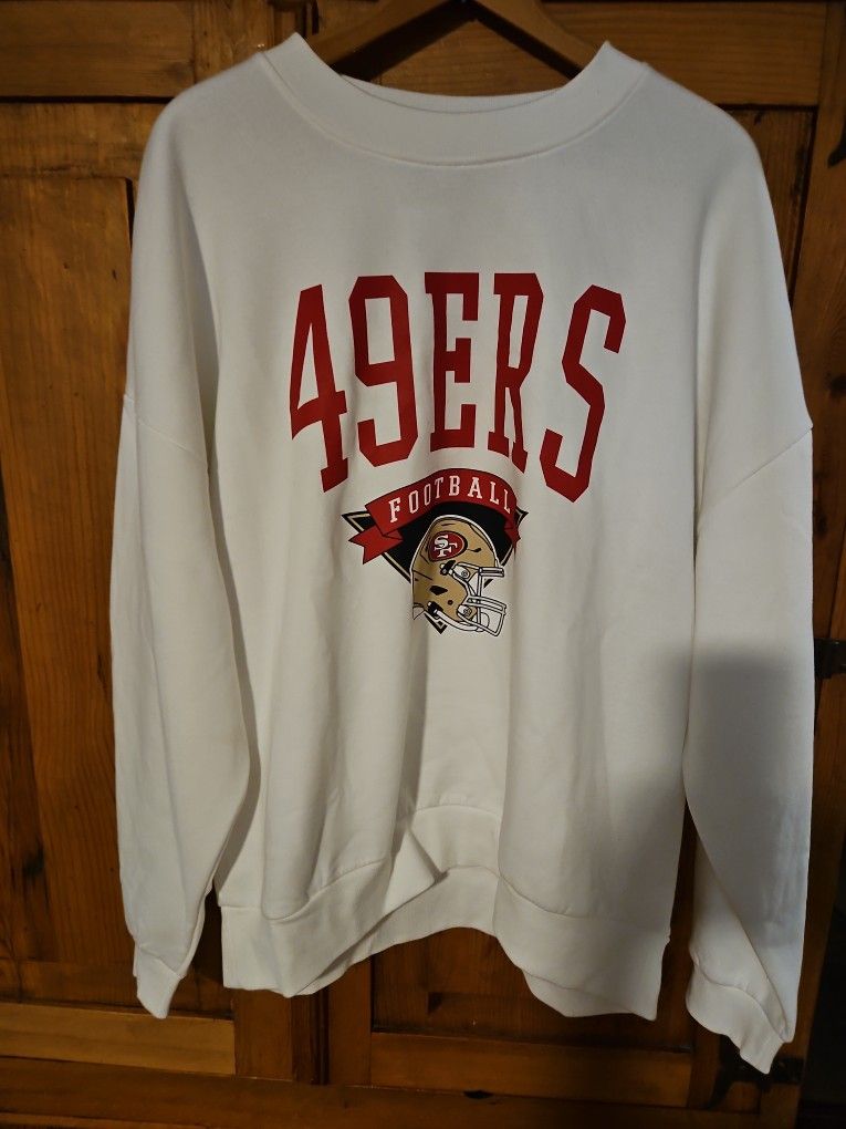 Women's Forty Niner GameDay Couture Sweatshirt. Med NWT