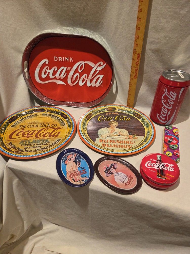 "Coca-Cola" VTG collectable metal items, Lot Of 8