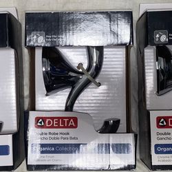 3– DELTA /Double Robe Hook  / New