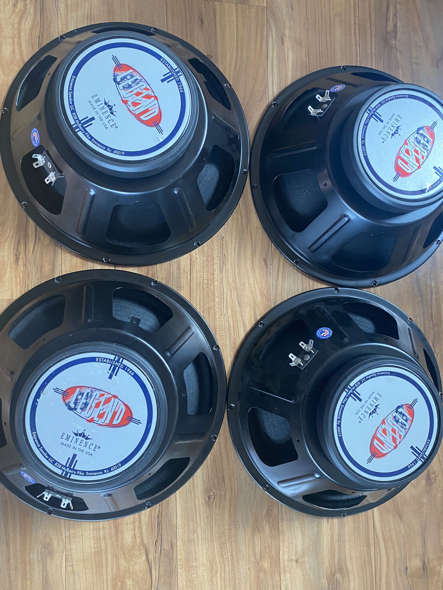 4 X 12” Legend Eminence Speakers
