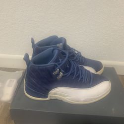 Jordan Retro 12 Blue And Navy White 