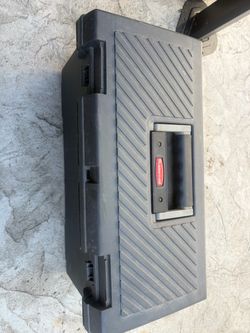 Rubbermaid Black Plastic Tool Box