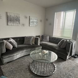 Couches And Table Set For Sale 