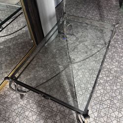 Metal & Glass Coffee Table 