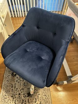 Blue Velvet Chair
