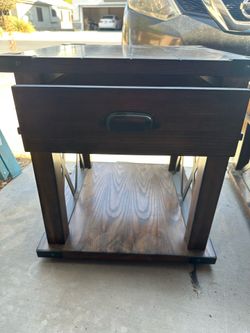 Wood Center and Side Tables