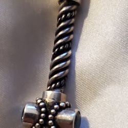 925 Aquamarine Pendant-  2 25"