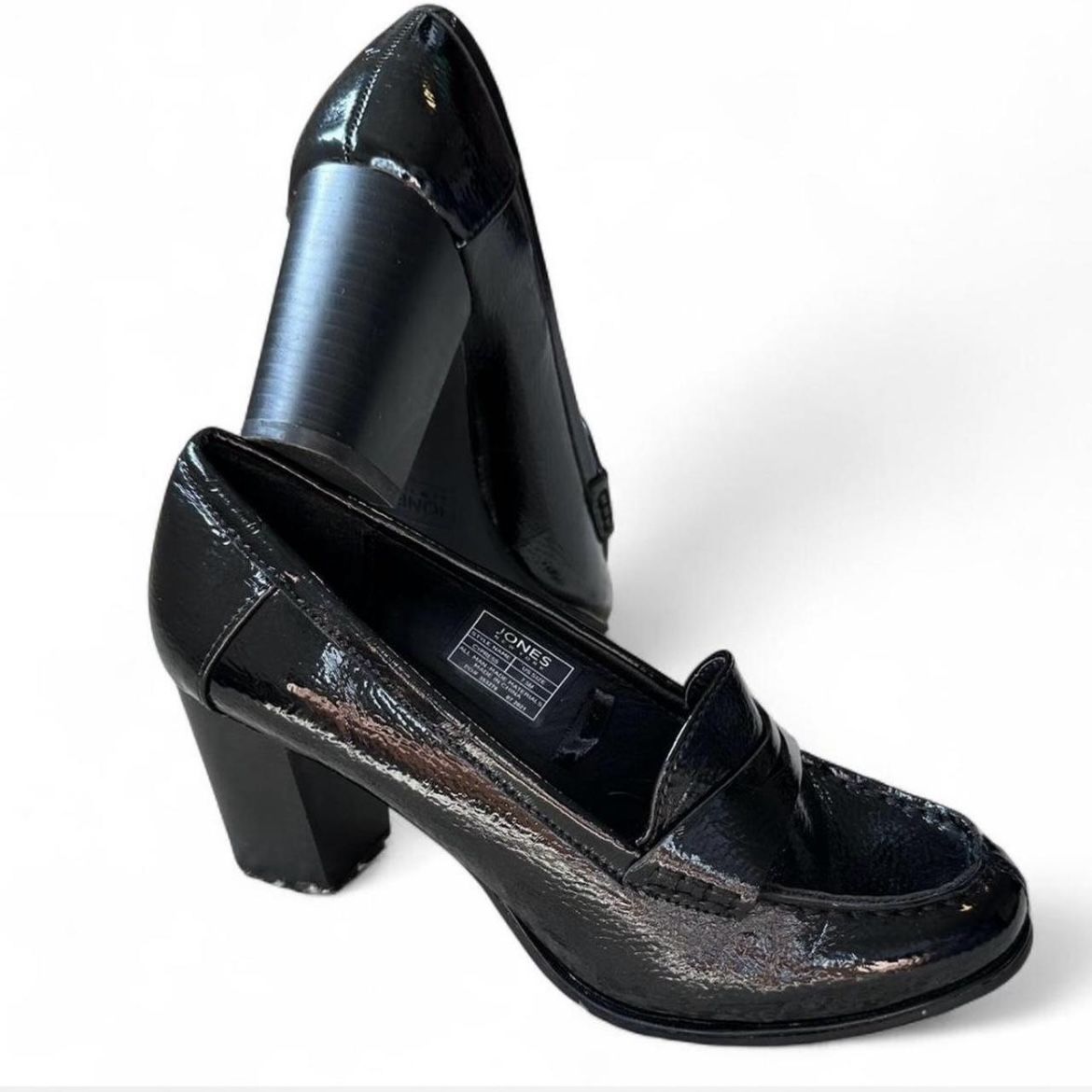 black patent leather loafers US W 7.5