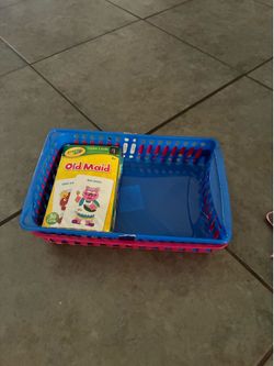 basket with cards