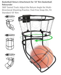 Basketball Return Attachment for 18" Rim Rebounder