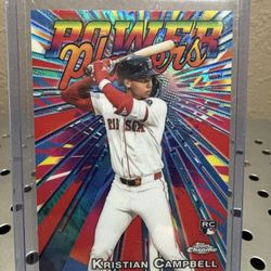 2025 Topps Chrome Update Series - Power Players Kristian Campbell #PP-27 (RC)