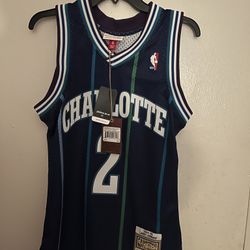 Mitchell Ness Swingman Jersey NBA Charlotte Hornets Larry Johnson  *NEW* SMALL & LARGE