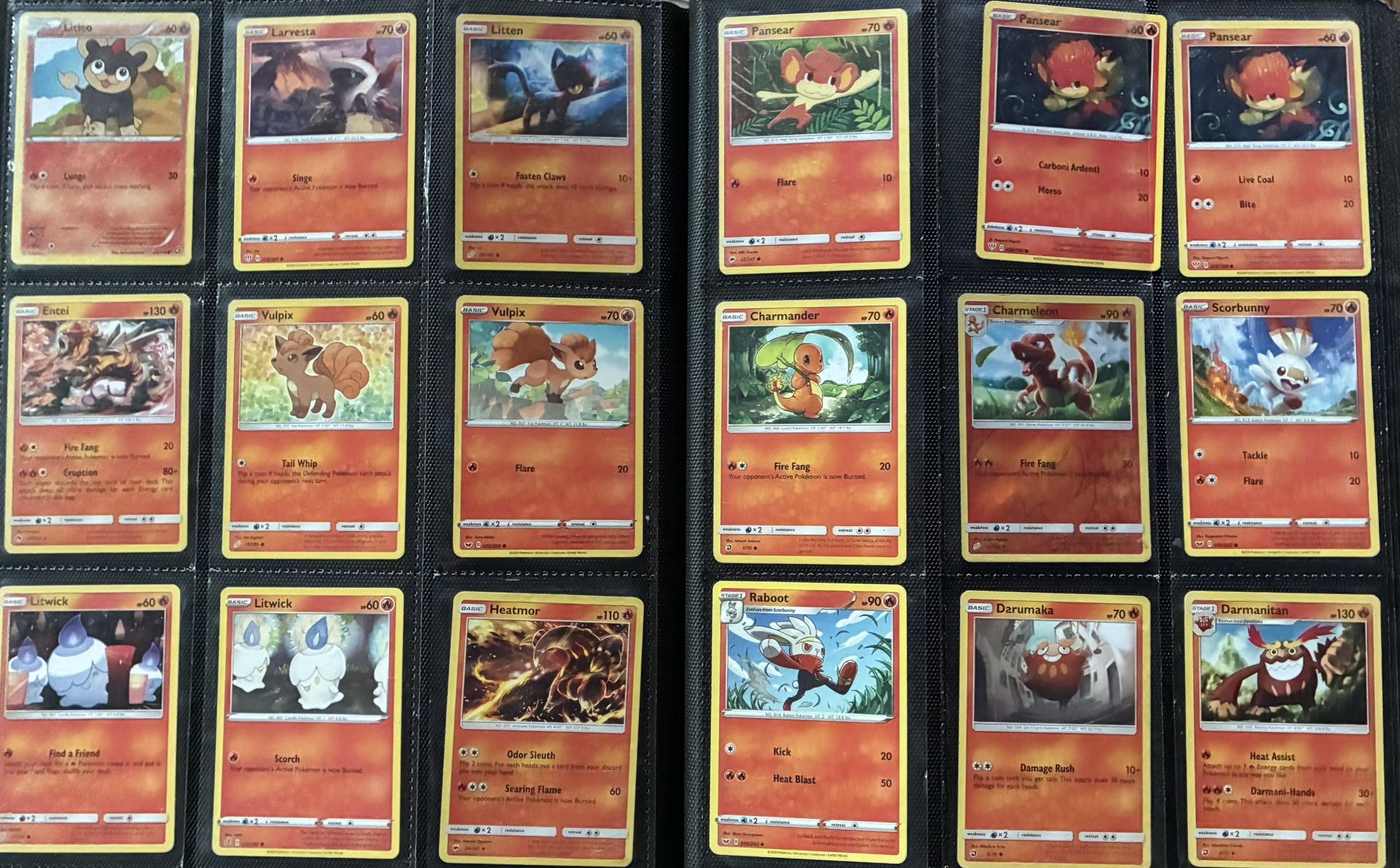 400 Pokemon Cards Sorted in a Binder
