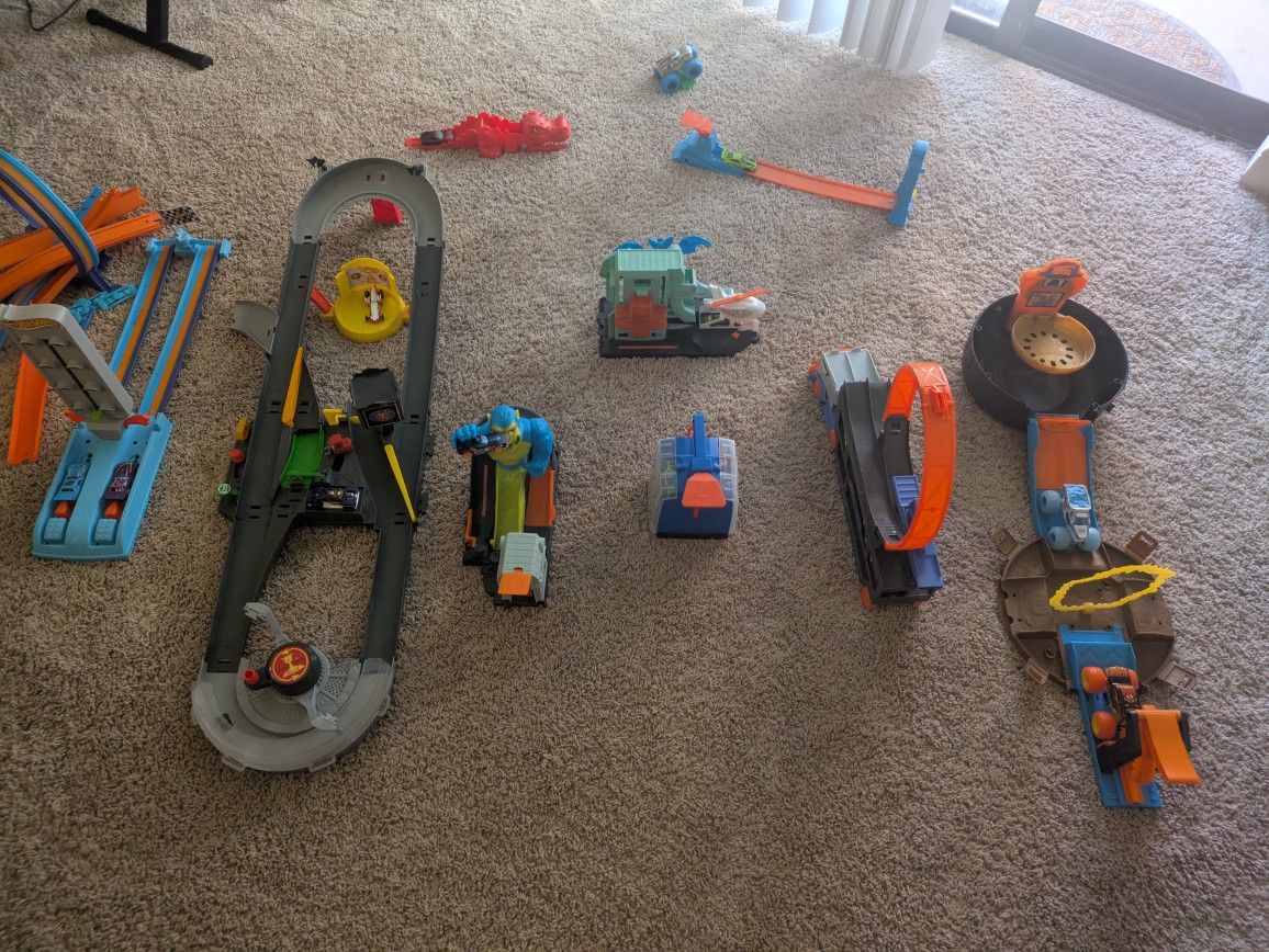 Hot Wheels and Monster Trucks Tracks